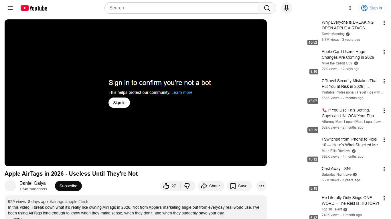 Apple AirTags in 2026 - Useless Until They're Not - YouTube