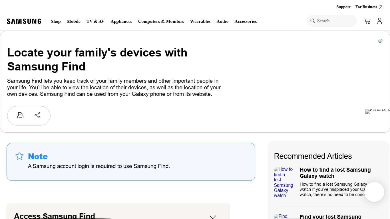 Locate your family's devices with Samsung Find